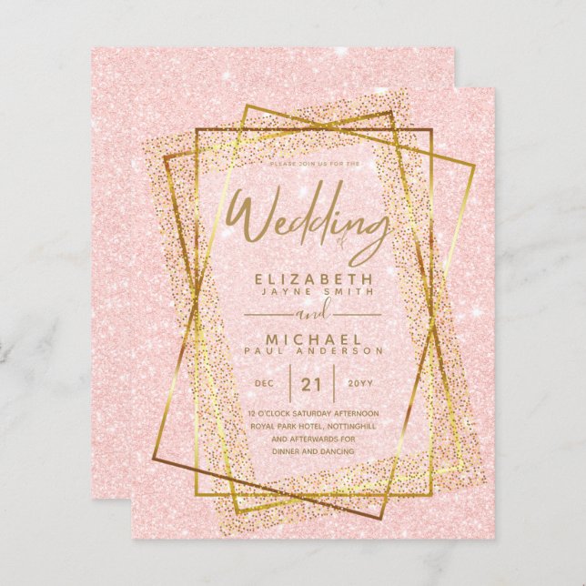 PARTIES SCINTILLANT D'OR BUDGÉTAIRE REGARDER LES I (Devant / Derrière)