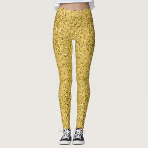 Parties scintillant d'or Confetti Look Leggings