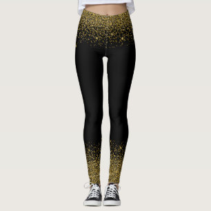 Parties scintillant d'or Confetti Look Leggings