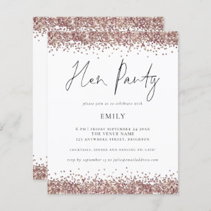 Parties scintillant d'or du Rose budgétaire