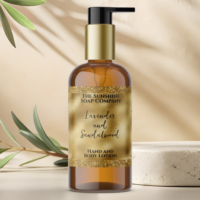 Parties scintillant d'or et Étiquette de bouteille (Créateur téléchargé)