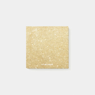 Parties scintillant d'or Faux Notes post-it person