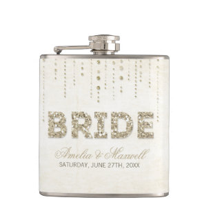 Parties scintillant d'or Look Bride flacon
