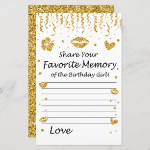 Parties scintillant d'or Mémoire préférée de la fi