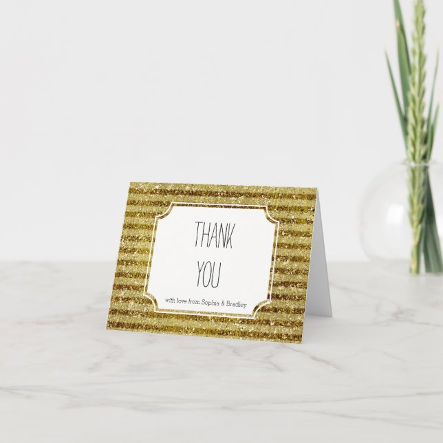 Parties scintillant d'or Merci (Devant)