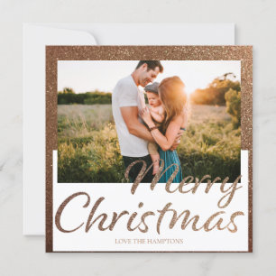 Parties scintillant d'or - photo Merry Christmas C