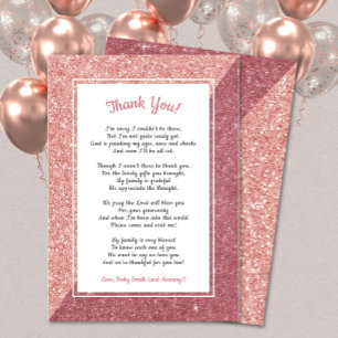 parties scintillant d'or rose baby shower merci n