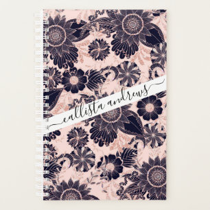 Parties scintillant d'or Rose Girly Navy Illustrat