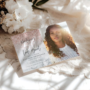 Parties scintillant d'or rose moderne 50e annivers