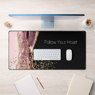 Parties scintillant d'or Rose noir rose