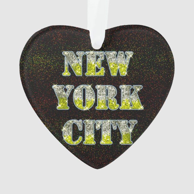 Parties scintillant d'or Silver de New York (dos)