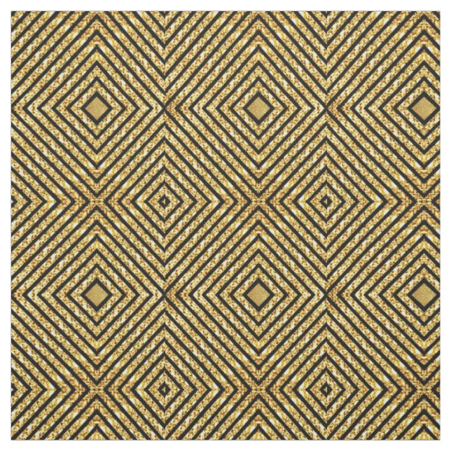 Parties scintillant dorée moderne tissu à motifs (Échantillon)