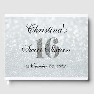 Parties scintillant en argent rose Sweet 16 livre