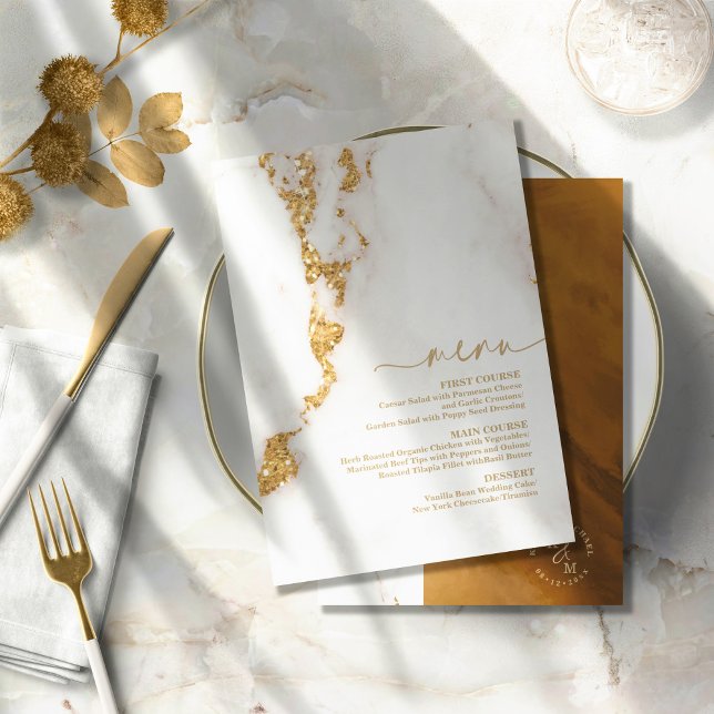 Parties scintillant en marbre moderne Mariage Gold (Créateur téléchargé)