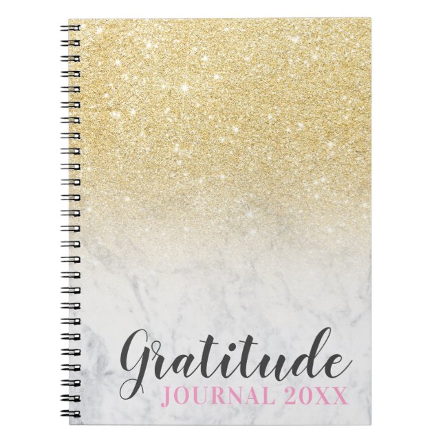 Parties scintillant en or chic journal de reconnai (Devant)
