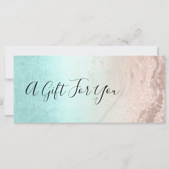 Parties scintillant en or rose cuivre et maquillag (Devant)