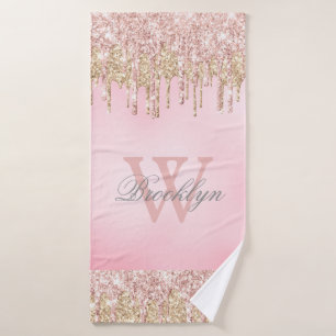 Parties scintillant en or rose vierge Vernis Monog