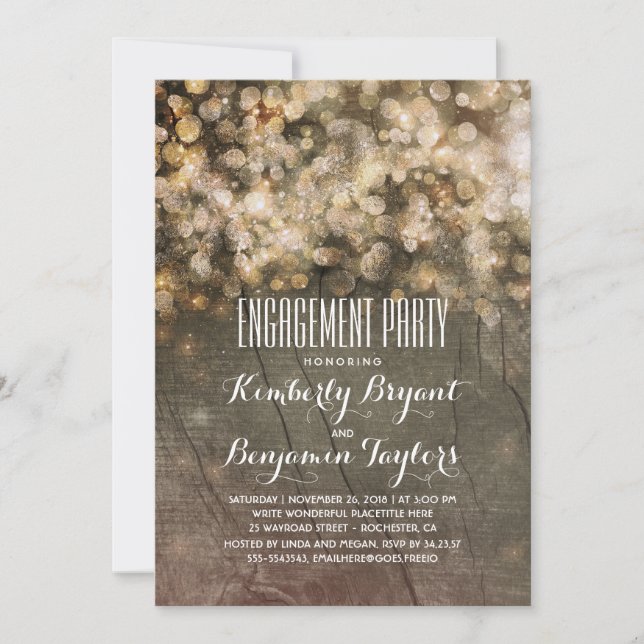 Parties scintillant en or rustique illumine la par (Devant)