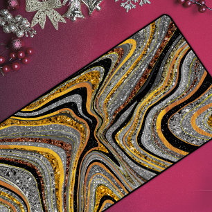 Parties scintillant en verre étincelante en marbre