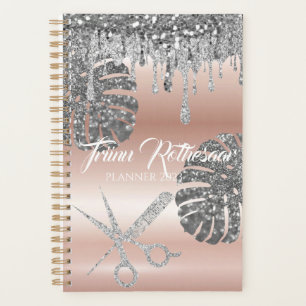Parties scintillant en verre rose clair Planificat