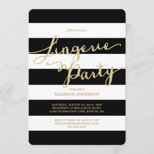 Parties scintillant et glam Invitation de la Ling