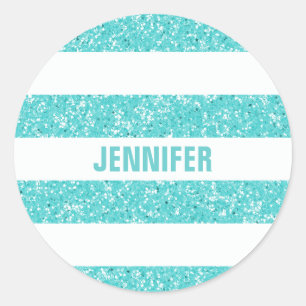 Parties scintillant étincelante Stripes Stickers