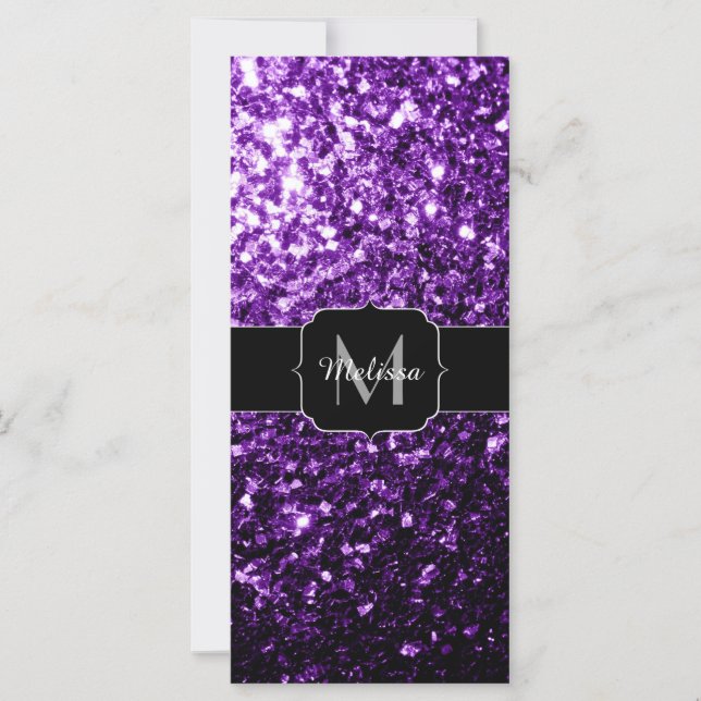 Parties scintillant foncé violet faux brillant sci (Devant)