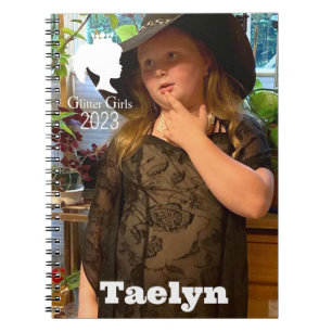 Parties scintillant Girls Taelyn Spiral Carnet pho