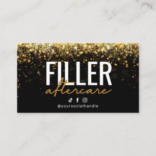 Parties scintillant Gold Filler Instruction carte 