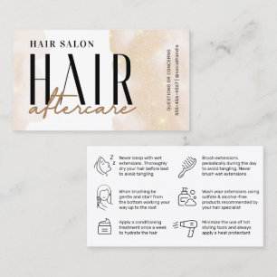 Parties scintillant Gold Hair Aftercare carte d'in