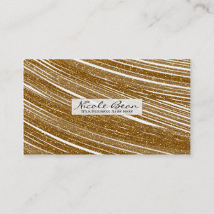 Parties scintillant Gold Sparkle Blanc Chic Cartes