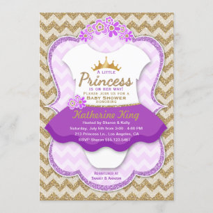 Parties scintillant Gold Tutu Invitation Baby show