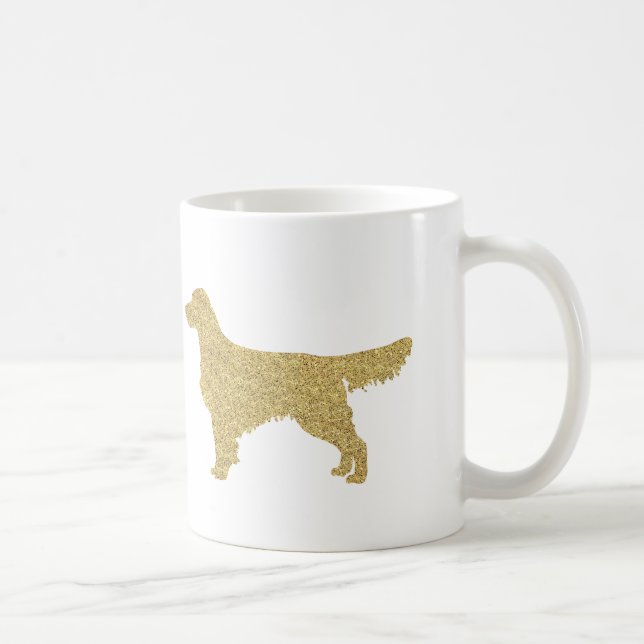 Parties scintillant Golden Retriever Mug (Droite)