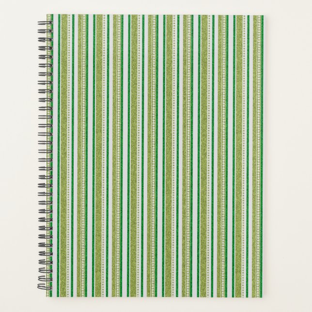 Parties scintillant Green Stripes (Devant)