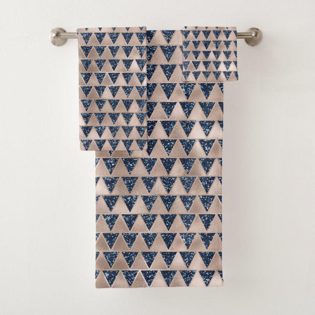 Parties scintillant Indigo Design Motif gris argen (En situation)