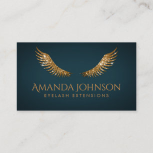 Parties scintillant Lashes Gold Wings Carte Bleu f