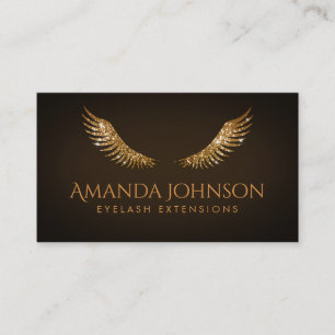 Parties scintillant Lashes Gold Wings Carte Chocol