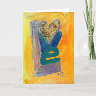 Parties scintillant Love Spring ou carte de voeux
