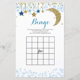 Parties scintillant Lune bleue Aquarelle Jeu de Bi