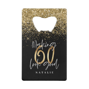 Parties scintillant moderne design noir et or 60 a