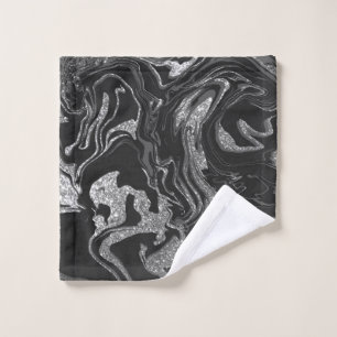 Parties scintillant moderne en gris noir