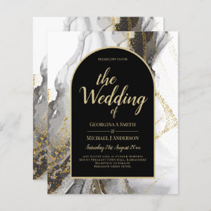 Parties scintillant moderne en marbre d'Agate d'or