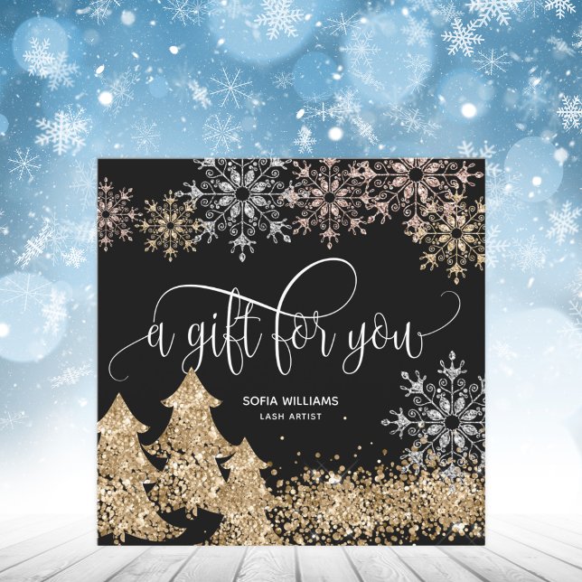 Parties scintillant moderne Noël Arbre de neige Fl (Créateur téléchargé)