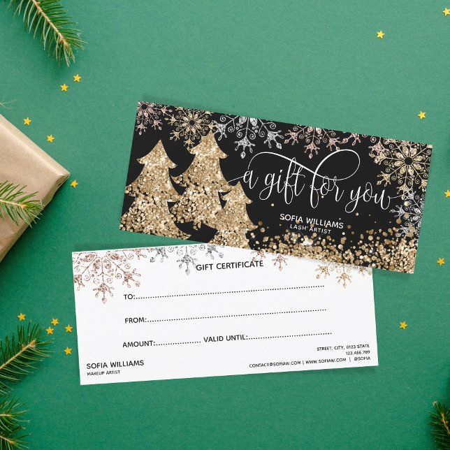 Parties scintillant moderne Noël Arbre de neige Fl (Créateur téléchargé)