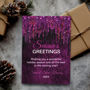 Parties scintillant noire rose mignonne Drives Noë