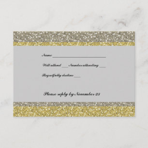Parties scintillant or argent fantaisie RSVP