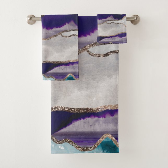 Parties scintillant or de l'agate d'encre Glam #2  (En situation)