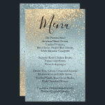 Parties scintillant or et bleu - Menu<br><div class="desc">Menu. Jour de Mariage moderne Gold et Parties scintillant bleue prêt pour vous de personnaliser. Produits correspondants disponibles - 📌 Si vous avez besoin d'une personnalisation plus poussée, cliquez sur la zone "Cliquez pour Customiser plus loin" ou "Customiser ou modifier la conception" et utilisez notre outil de conception pour redimensionner,...</div>