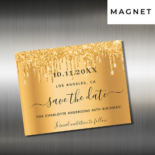 Parties scintillant or fête d'anniversaire enregis