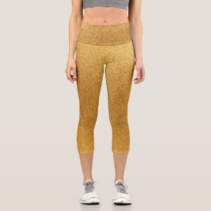 Parties scintillant or Gradient Capri Leggings